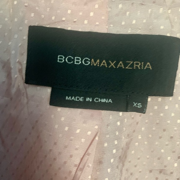 BCBG Maxazaria Pink Silk Tweed Silk Tie Blazer Size XS - Picture 4 of 8